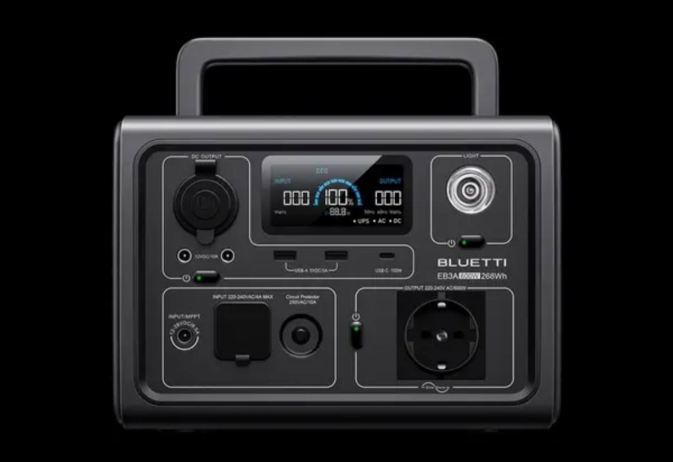 Bluetti EB3A Portable Power Station | 600W 268Wh